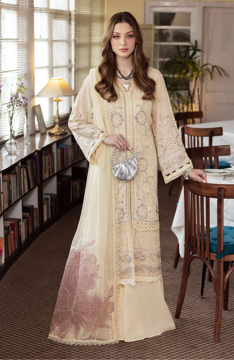 Nureh - Mademoiselle Swiss Voile'24 By Nureh Unstitched 3 Piece Summer Collection - aubranz.com