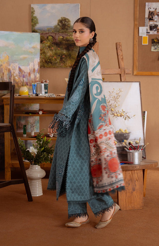 Saira_Rizwan - Laanem SS Lawn'25 By Saira Rizwan Embroidered Suits Unstitched 3 Piece - Summer Collection - aubranz.com