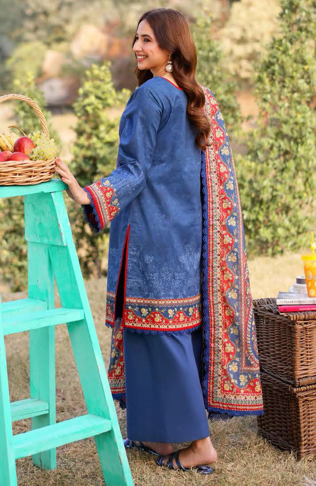 ASIM JOFA PRINTED LAWN ’25 VOL-I – UNSTITCHED 3 PIECE SUIT Summer Collection SKU#AJ23