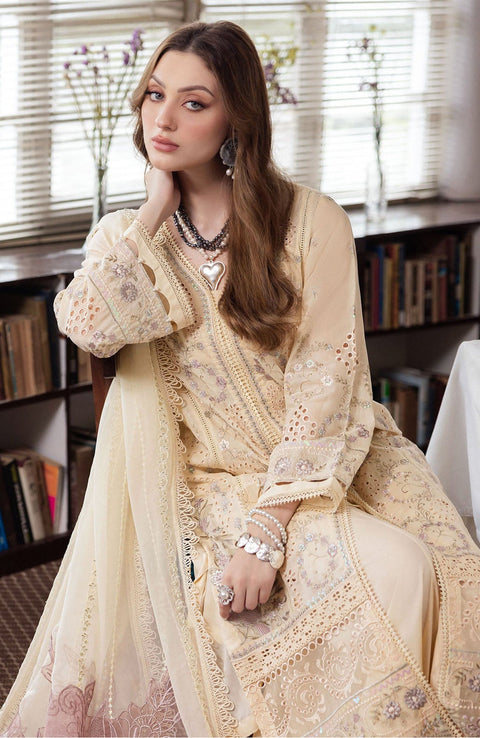 Nureh - Mademoiselle Swiss Voile'24 By Nureh Unstitched 3 Piece Summer Collection - aubranz.com