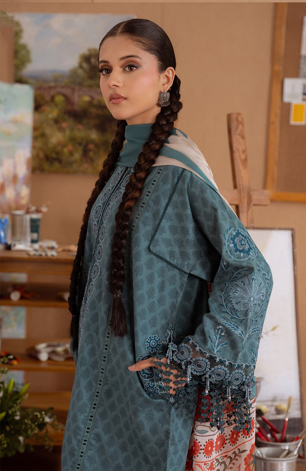 Saira_Rizwan - Laanem SS Lawn'25 By Saira Rizwan Embroidered Suits Unstitched 3 Piece - Summer Collection - aubranz.com