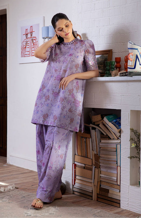 Sobia_Nazir - Basic Embroidered Printed 2 Piece Unstitched Lawn Collection'24 by Sobia Nazir - aubranz.com