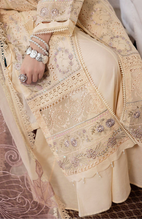 Nureh - Mademoiselle Swiss Voile'24 By Nureh Unstitched 3 Piece Summer Collection - aubranz.com