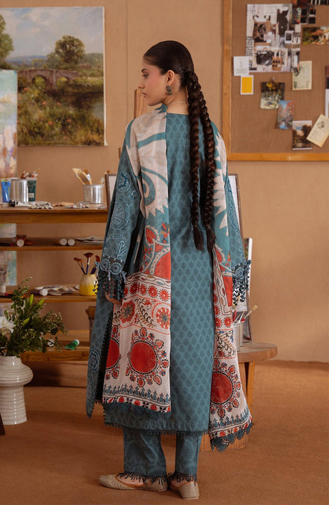 Saira_Rizwan - Laanem SS Lawn'25 By Saira Rizwan Embroidered Suits Unstitched 3 Piece - Summer Collection - aubranz.com
