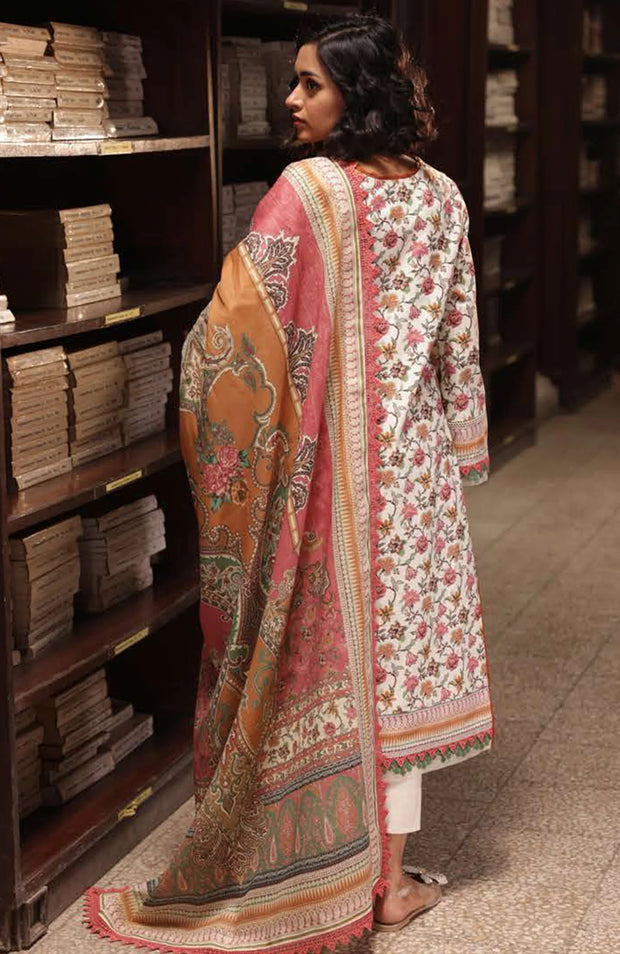 Asim Jofa Printed Lawn 3-Piece Unstitched Suit – Summer Collection ’25 (Vol-III)
