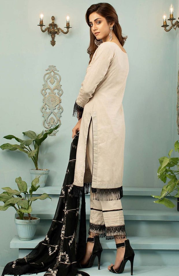 Abtextiles - Samia Fine Threads Self Weaved Lawn'21 By AB Textiles - aubranz.com