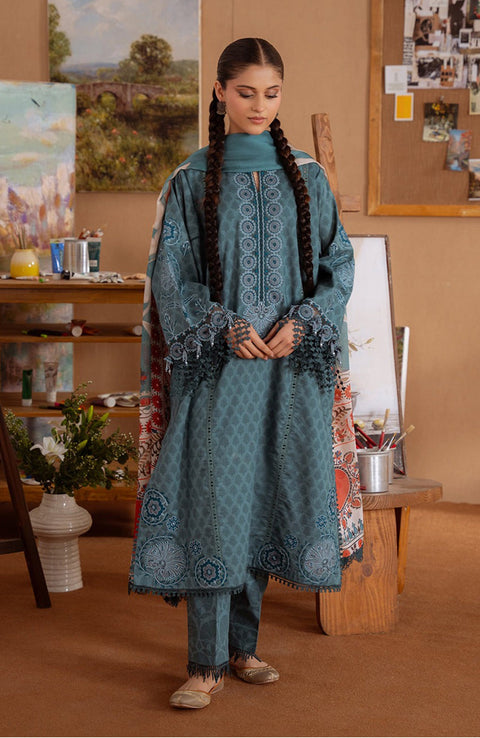 Saira_Rizwan - Laanem SS Lawn'25 By Saira Rizwan Embroidered Suits Unstitched 3 Piece - Summer Collection - aubranz.com