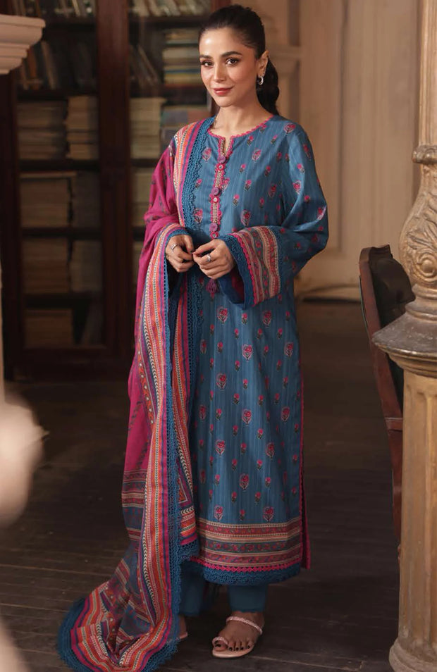 ASIM JOFA Printed Lawn ’25 Vol-III: A Symphony of Indigo & Blooms