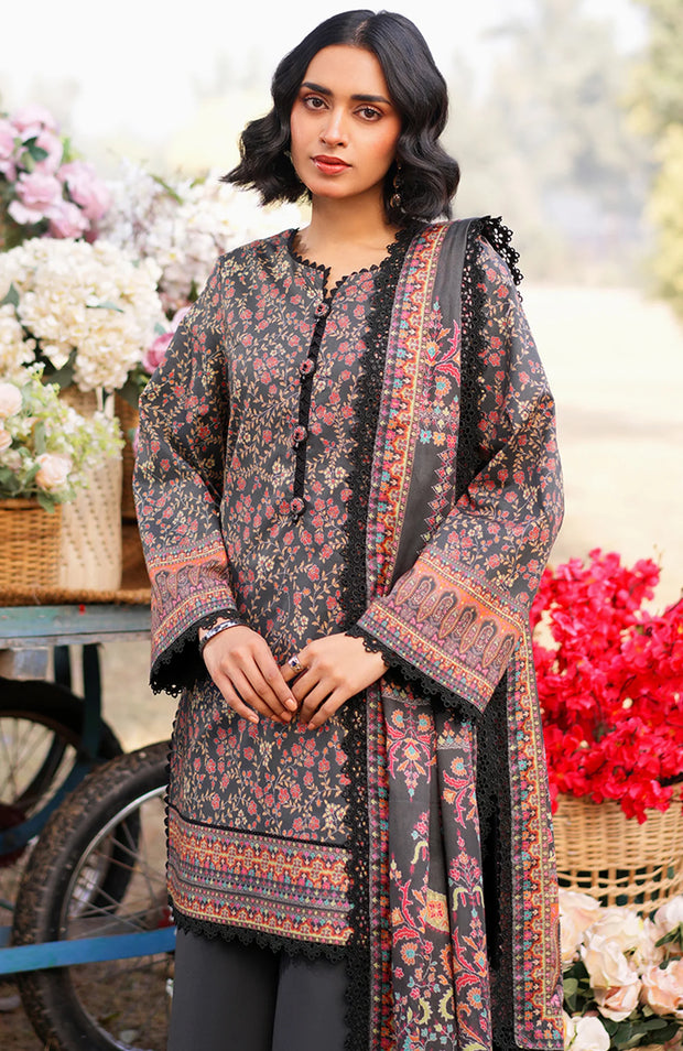 ASIM JOFA PRINTED LAWN ’25 VOL-I – UNSTITCHED 3 PIECE SUIT Summer Collection  SKU#AJ33