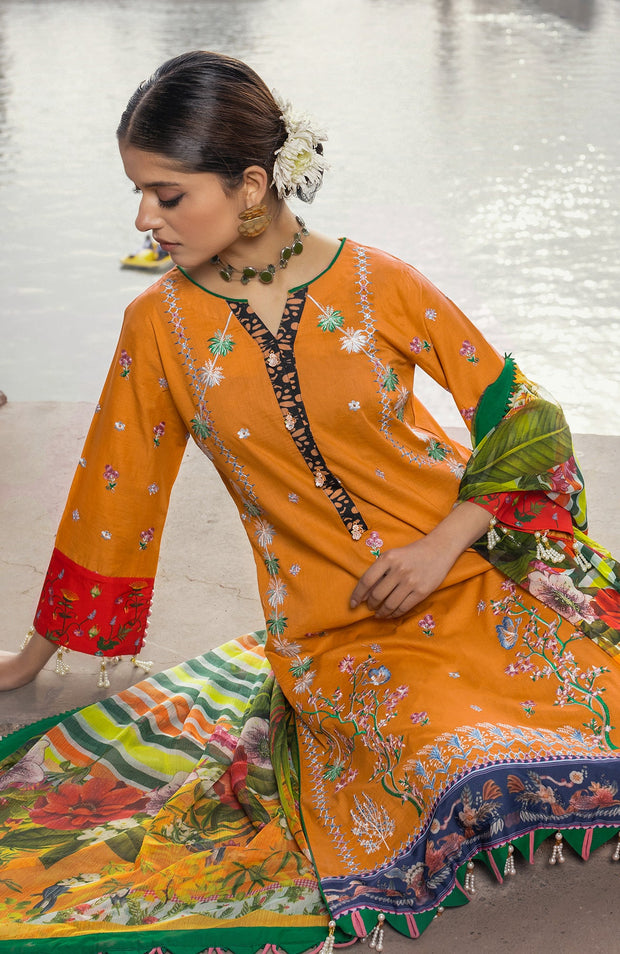 Abtextiles - Zurr By AB Textiles Lawn Collection'24 Unstitched 3 Piece Summer Collection - aubranz.com
