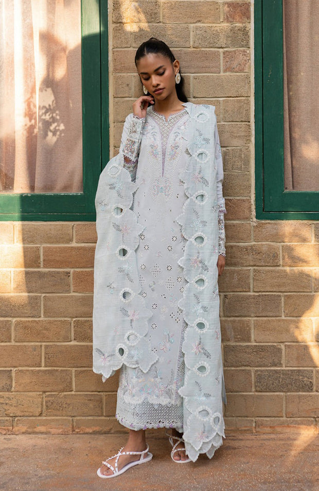 Qalamkar - Qline Lawn'25 By Qalamkar Embroidered Suits Unstitched 3 Piece - Summer Collection - aubranz.com