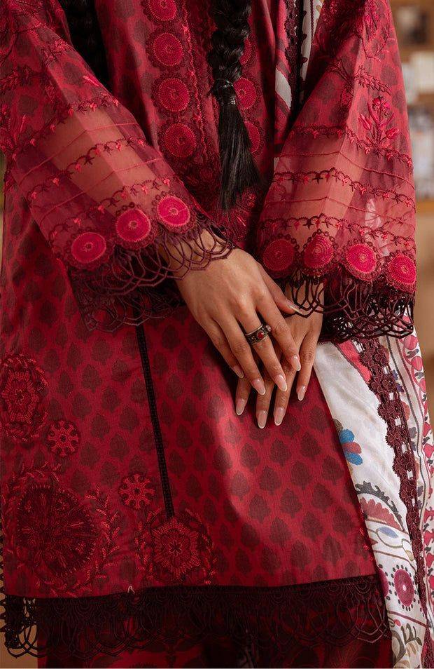 Saira_Rizwan - Laanem SS Lawn'25 By Saira Rizwan Embroidered Suits Unstitched 3 Piece - Summer Collection - aubranz.com