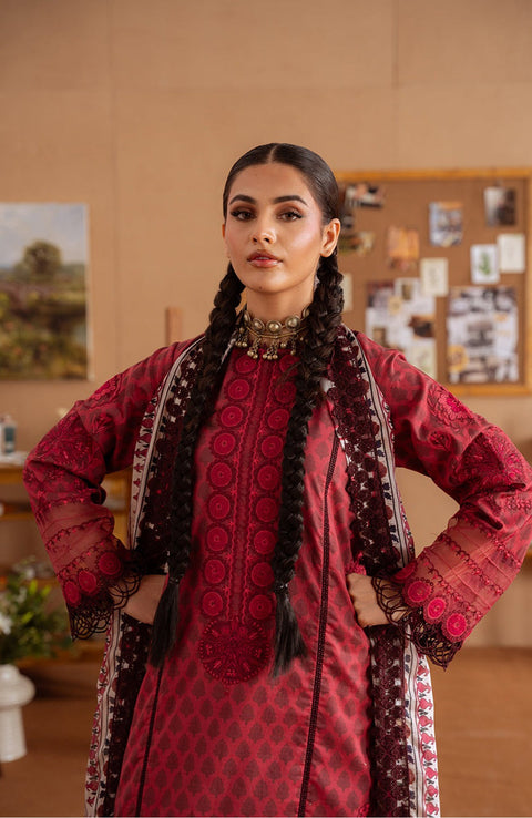 Saira_Rizwan - Laanem SS Lawn'25 By Saira Rizwan Embroidered Suits Unstitched 3 Piece - Summer Collection - aubranz.com