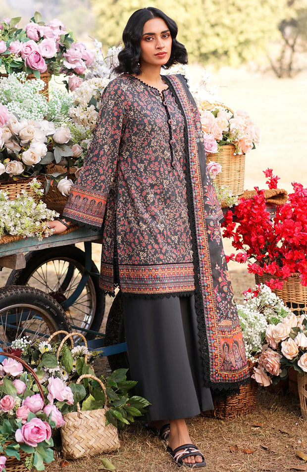 ASIM JOFA PRINTED LAWN ’25 VOL-I – UNSTITCHED 3 PIECE SUIT Summer Collection  SKU#AJ33