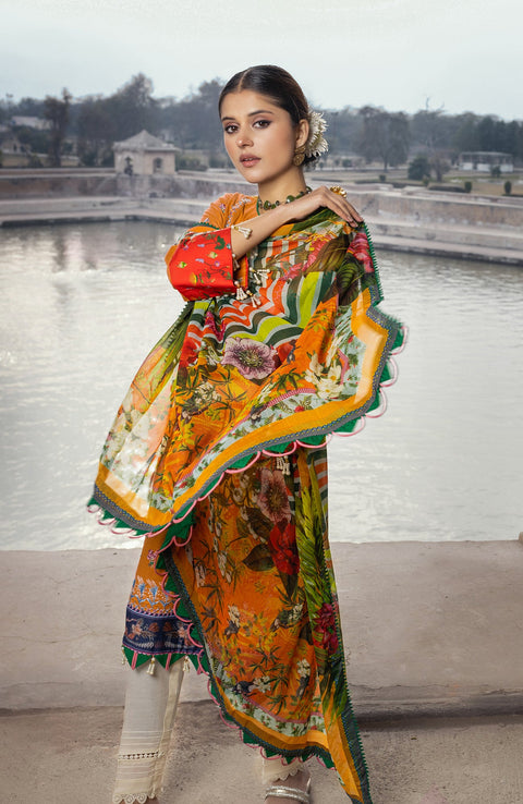 Abtextiles - Zurr By AB Textiles Lawn Collection'24 Unstitched 3 Piece Summer Collection - aubranz.com