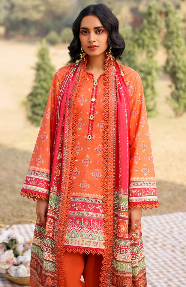 ASIM JOFA PRINTED LAWN ’25 VOL-I – UNSTITCHED 3 PIECE SUIT Summer Collection SKU#AJ26