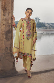 Abtextiles - Zurr By AB Textiles Lawn Collection'24 Unstitched 3 Piece Summer Collection - aubranz.com