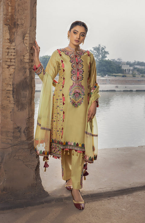 Abtextiles - Zurr By AB Textiles Lawn Collection'24 Unstitched 3 Piece Summer Collection - aubranz.com