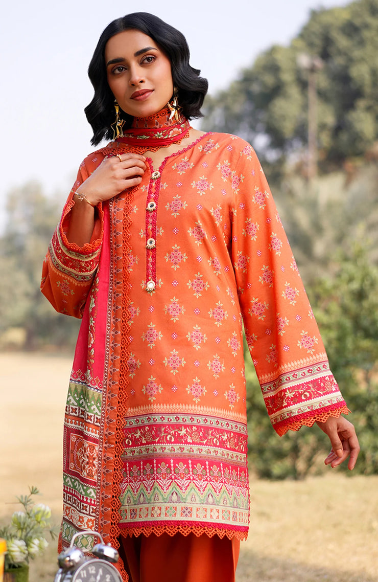 ASIM JOFA PRINTED LAWN ’25 VOL-I – UNSTITCHED 3 PIECE SUIT Summer Collection SKU#AJ26