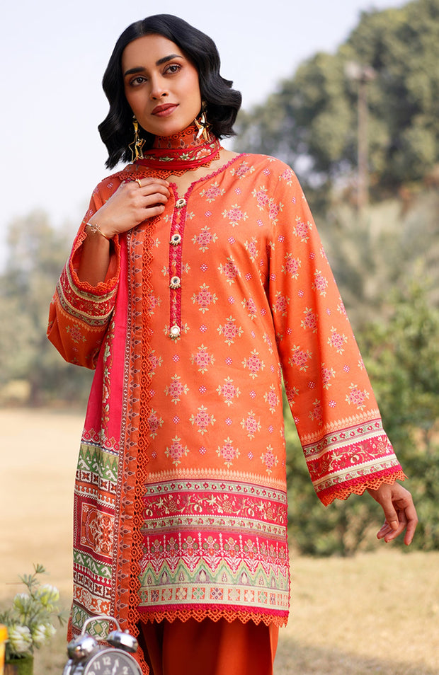 Asimjofa - Asim Jofa Printed Lawn'25 Vol-I Suits Unstitched 3 Piece - Summer Collection - aubranz.com