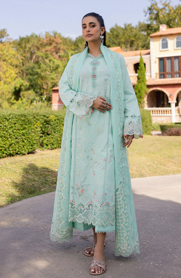 Qalamkar - Qline Lawn'25 By Qalamkar Embroidered Suits Unstitched 3 Piece - Summer Collection - aubranz.com