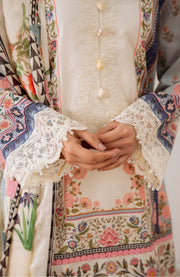 Saira_Rizwan - Laanem SS Lawn'25 By Saira Rizwan Embroidered Suits Unstitched 3 Piece - Summer Collection - aubranz.com