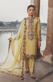 Abtextiles - Zurr By AB Textiles Lawn Collection'24 Unstitched 3 Piece Summer Collection - aubranz.com