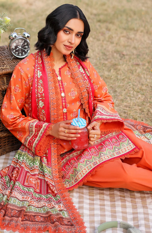 ASIM JOFA PRINTED LAWN ’25 VOL-I – UNSTITCHED 3 PIECE SUIT Summer Collection SKU#AJ26