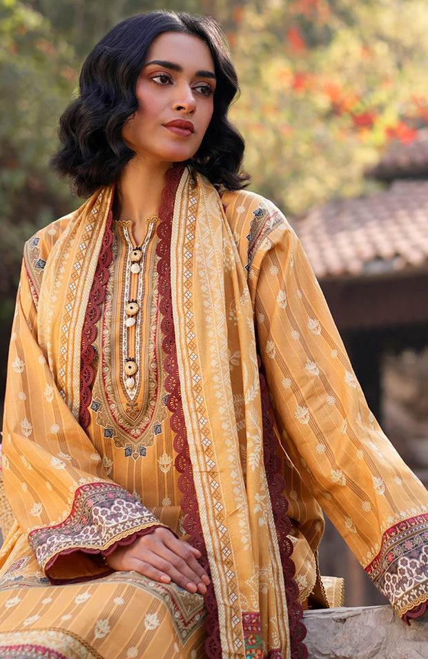 ASIM JOFA PRINTED LAWN ’25 VOL-I – UNSTITCHED 3 PIECE SUIT Summer Collection SKU#AJ27
