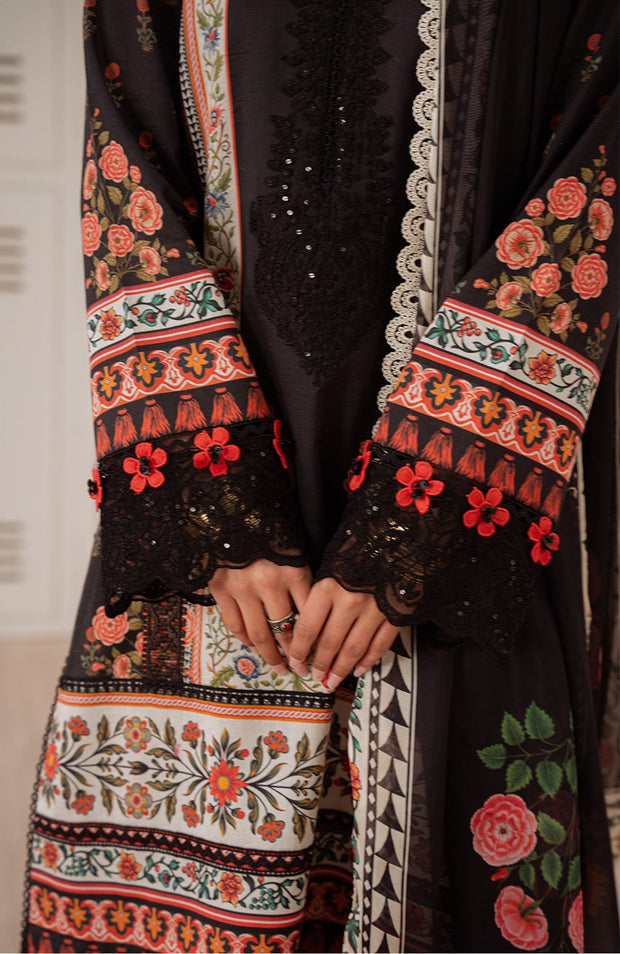 Saira_Rizwan - Laanem SS Lawn'25 By Saira Rizwan Embroidered Suits Unstitched 3 Piece - Summer Collection - aubranz.com