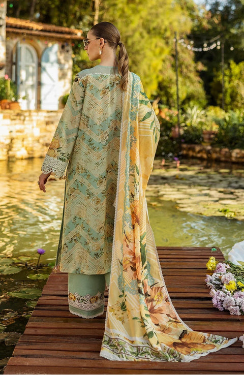 Elaf - Elaf Chikankari Printed Lawn'25 Embroidered Suits Unstitched 3 Piece - Summer Collection - aubranz.com