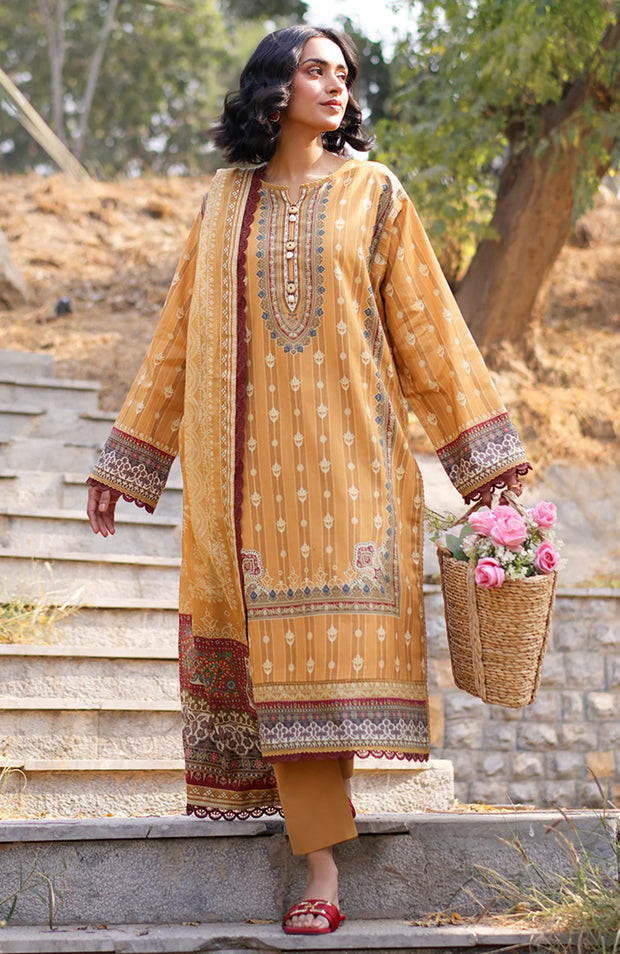 ASIM JOFA PRINTED LAWN ’25 VOL-I – UNSTITCHED 3 PIECE SUIT Summer Collection SKU#AJ27
