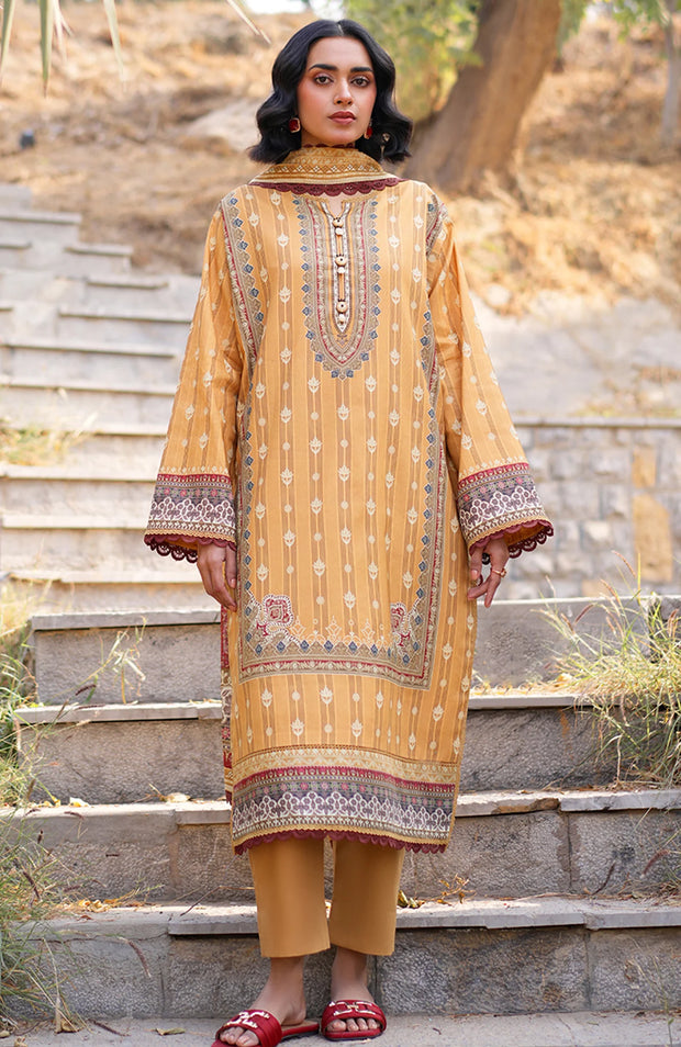 ASIM JOFA PRINTED LAWN ’25 VOL-I – UNSTITCHED 3 PIECE SUIT Summer Collection SKU#AJ27