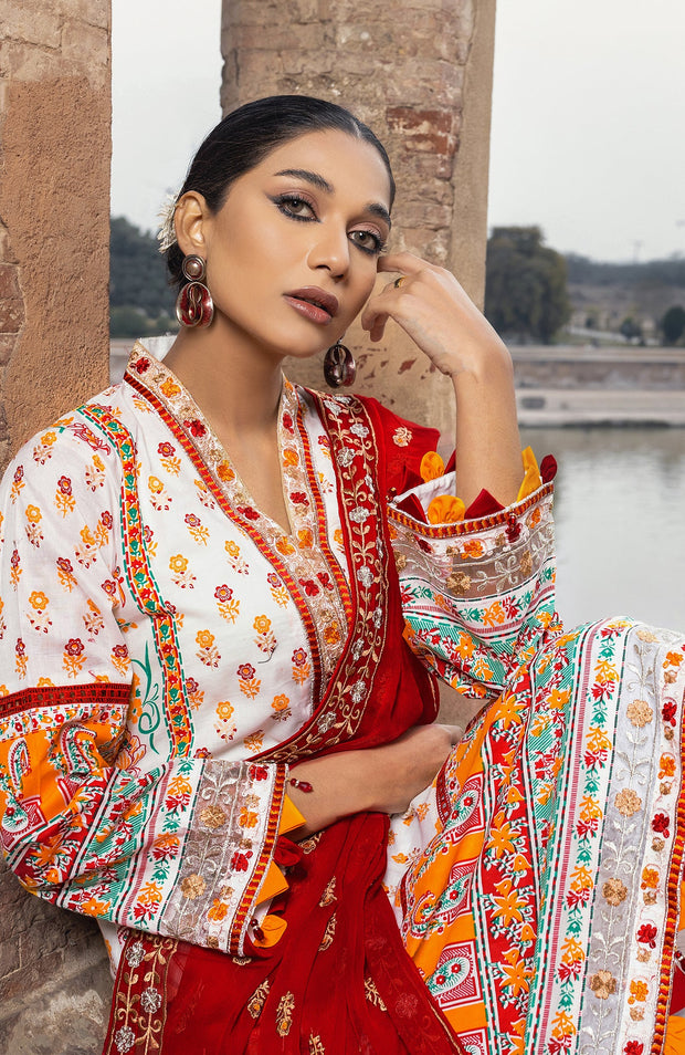 Abtextiles - Zurr By AB Textiles Lawn Collection'24 Unstitched 3 Piece Summer Collection - aubranz.com
