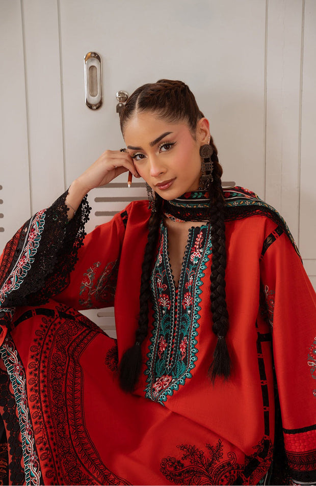 Saira_Rizwan - Laanem SS Lawn'25 By Saira Rizwan Embroidered Suits Unstitched 3 Piece - Summer Collection - aubranz.com