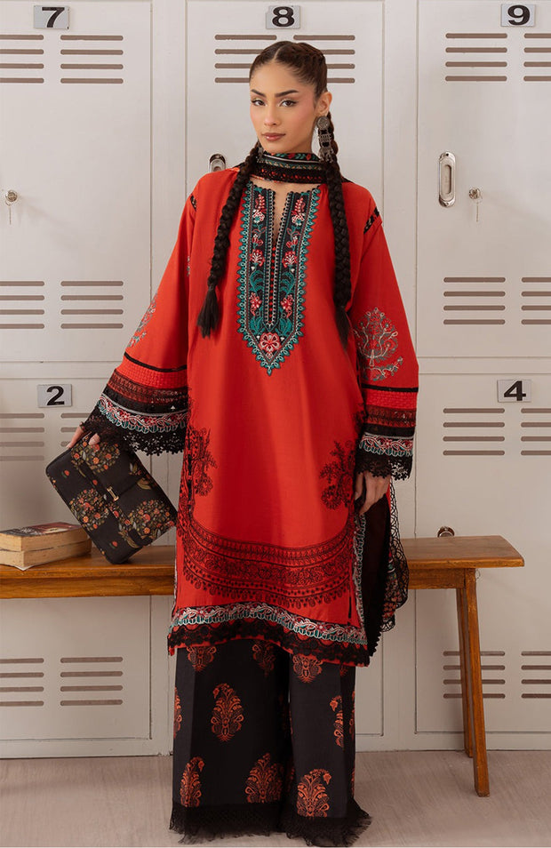 Saira_Rizwan - Laanem SS Lawn'25 By Saira Rizwan Embroidered Suits Unstitched 3 Piece - Summer Collection - aubranz.com