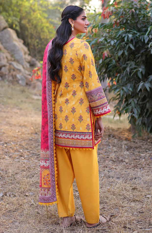 ASIM JOFA PRINTED LAWN ’25 VOL-I – UNSTITCHED 3 PIECE SUIT Summer Collection SKU#AJ28