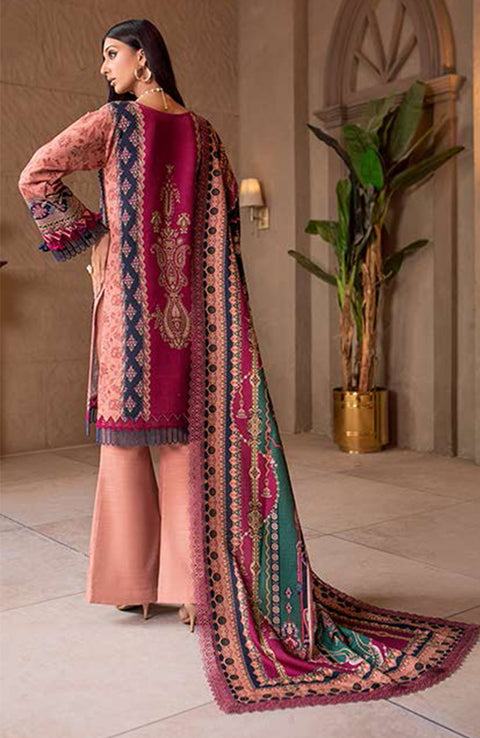 Jade - Printed Khaddar By Jade Unstitched Suit 3 Piece Winter Collection - aubranz.com