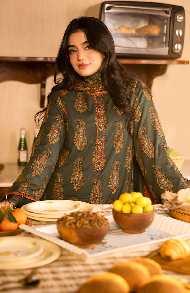 Asimjofa - Asim Jofa Printed Lawn'25 Vol-III Suits Unstitched 3 Piece - Summer Collection - aubranz.com