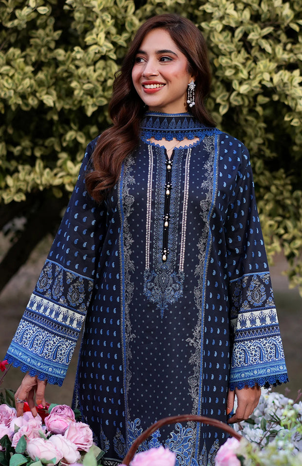 ASIM JOFA PRINTED LAWN ’25 VOL-I – UNSTITCHED 3 PIECE SUIT Summer Collection SKU#AJ29