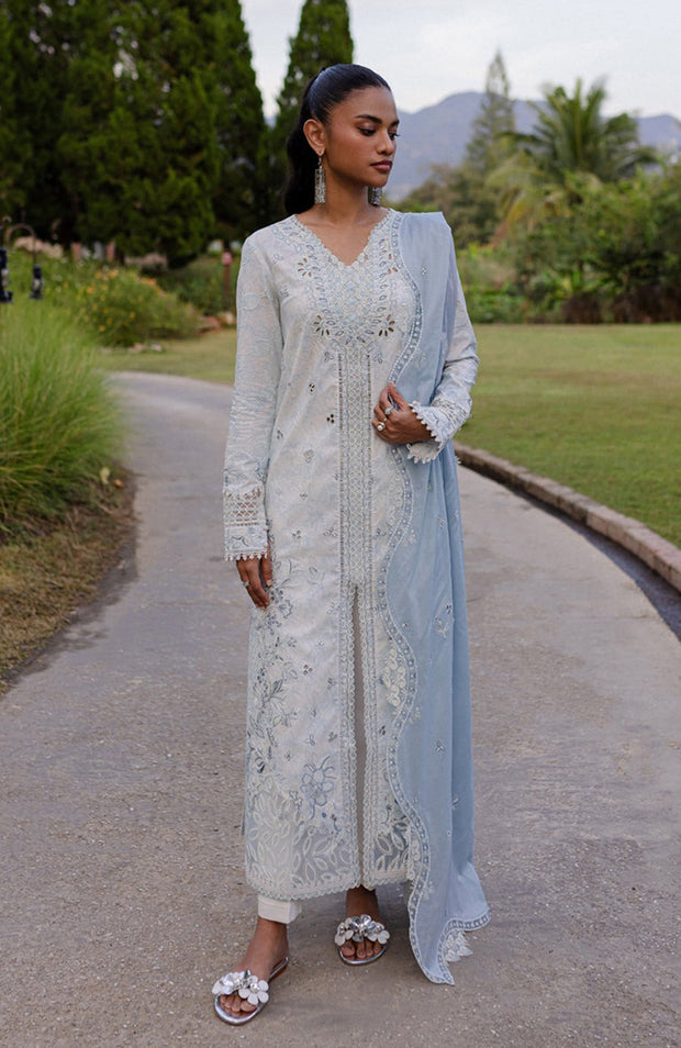 Qalamkar - Qline Lawn'25 By Qalamkar Embroidered Suits Unstitched 3 Piece - Summer Collection - aubranz.com