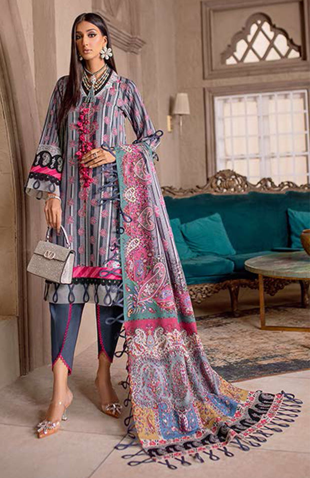 Jade - Printed Khaddar By Jade Unstitched Suit 3 Piece Winter Collection - aubranz.com