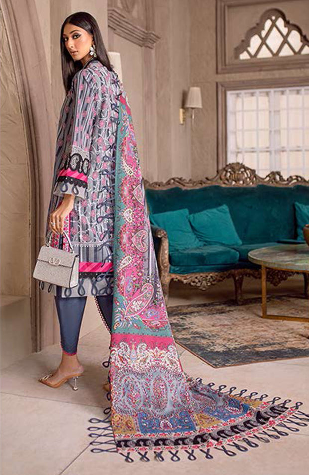 Jade - Printed Khaddar By Jade Unstitched Suit 3 Piece Winter Collection - aubranz.com