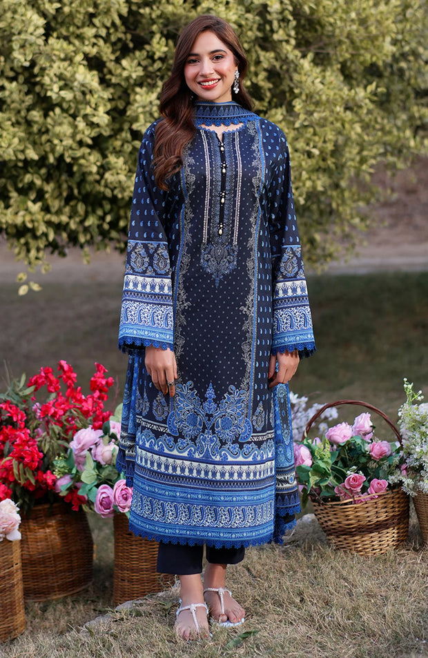 ASIM JOFA PRINTED LAWN ’25 VOL-I – UNSTITCHED 3 PIECE SUIT Summer Collection SKU#AJ29