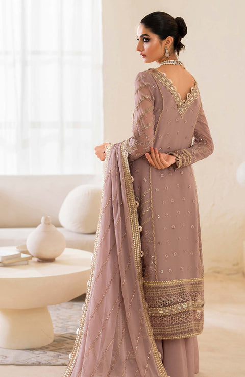 Iznik - Chinon Chiffon'24 By Iznik Embroidered Suit Unstithced 3 Piece - aubranz.com