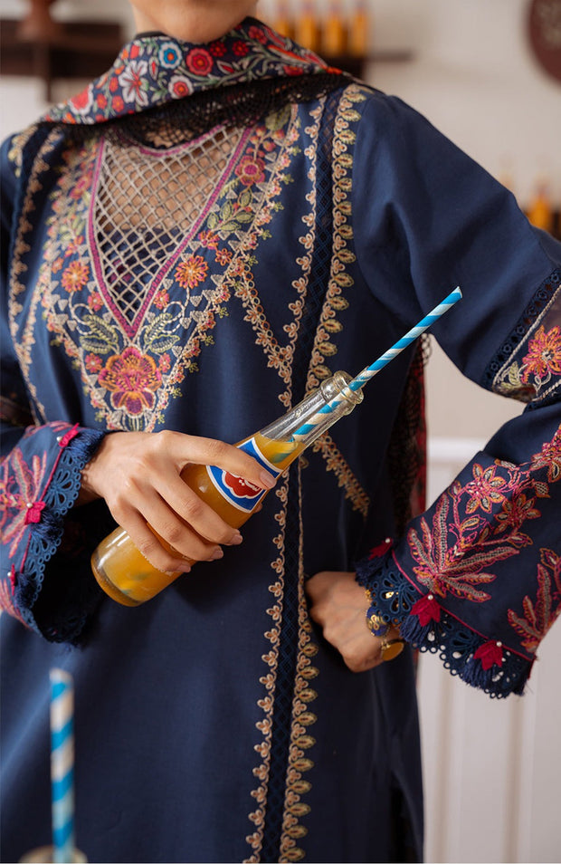 Saira_Rizwan - Laanem SS Lawn'25 By Saira Rizwan Embroidered Suits Unstitched 3 Piece - Summer Collection - aubranz.com