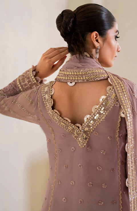 Iznik - Chinon Chiffon'24 By Iznik Embroidered Suit Unstithced 3 Piece - aubranz.com