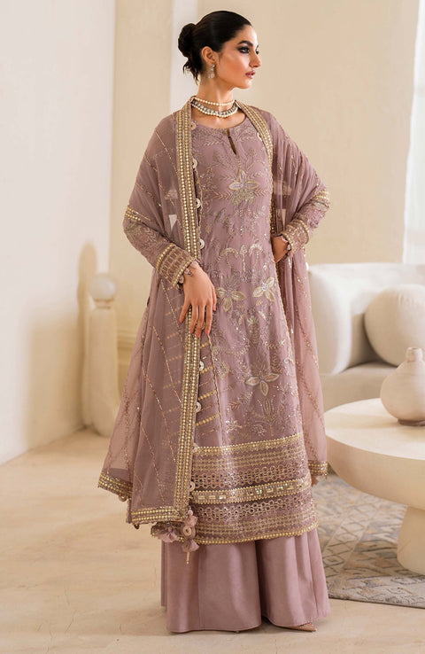 Iznik - Chinon Chiffon'24 By Iznik Embroidered Suit Unstithced 3 Piece - aubranz.com