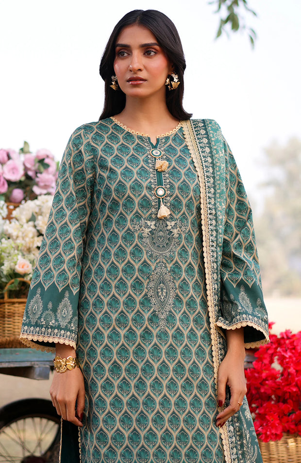 ASIM JOFA PRINTED LAWN ’25 VOL-I – UNSTITCHED 3 PIECE SUIT Summer Collection SKU#AJ30