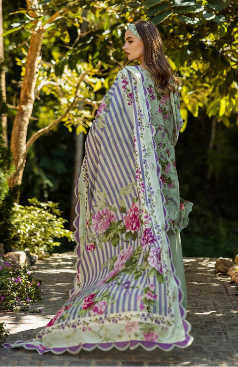 Elaf - Elaf Chikankari Printed Lawn'25 Embroidered Suits Unstitched 3 Piece - Summer Collection - aubranz.com